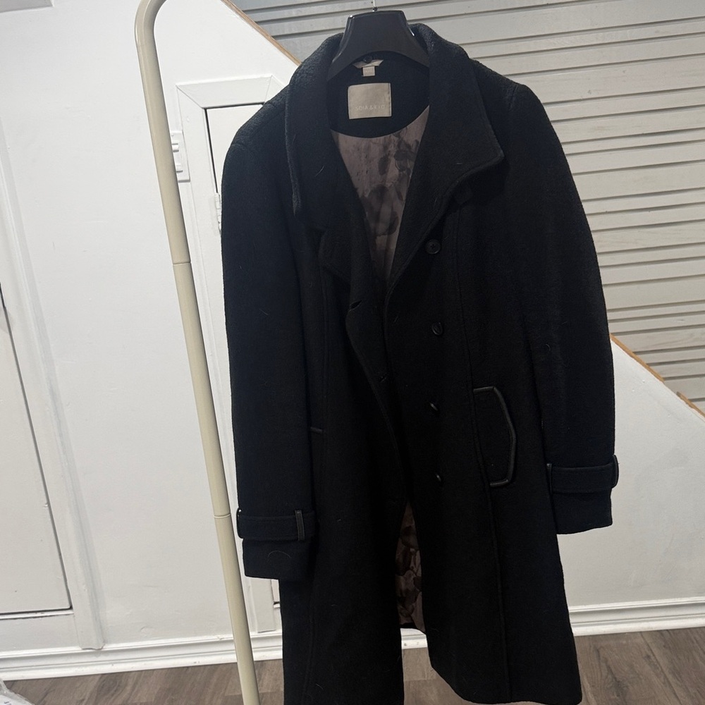 Soia & Kyo Black Wool Coat